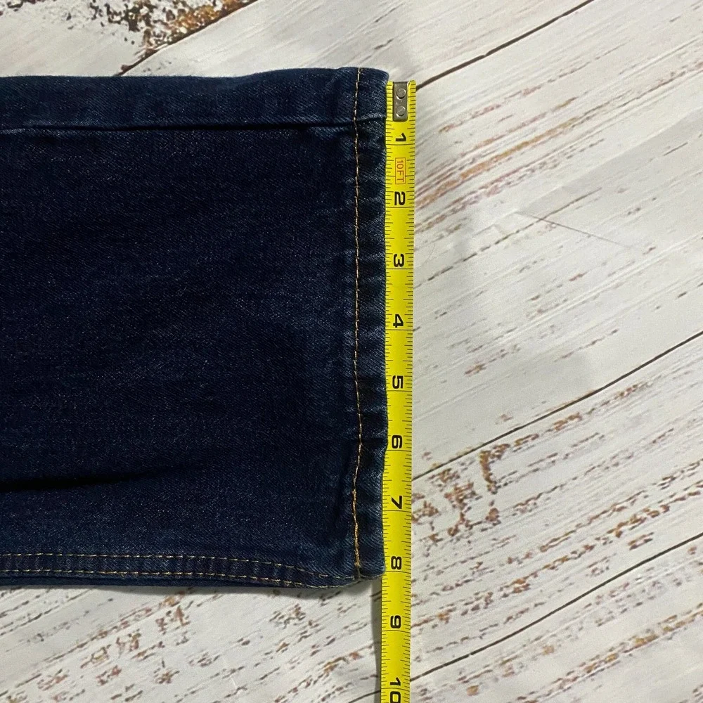 Levis 505 Jeans Black Casual Straight Leg Denim‎ Baggy Men's Size 38x30